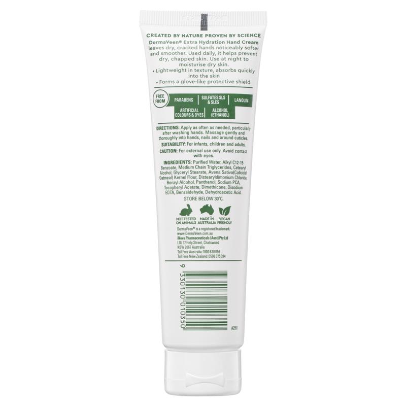 DermaVeen Extra Hydration Hand Cream for Extra Dry, Itchy & Sensitive Skin 100g