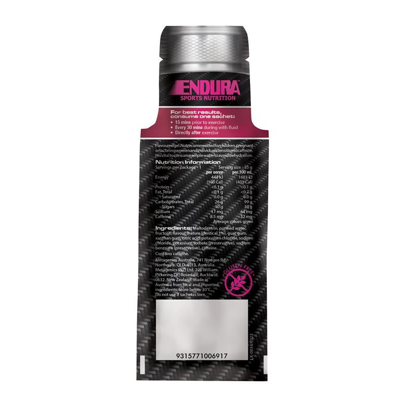 Endura Sports Energy Gel Raspberry 35g