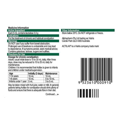 Actilax Mixture 500mL