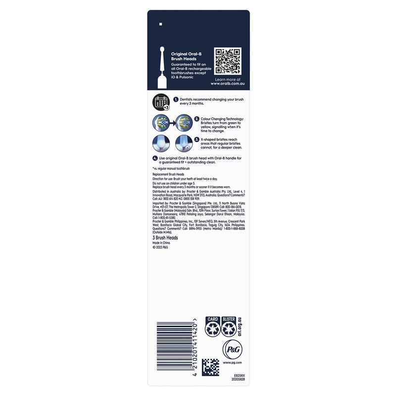 Oral B Power Toothbrush Floss Action Refills 3 Pack - GimmeNow