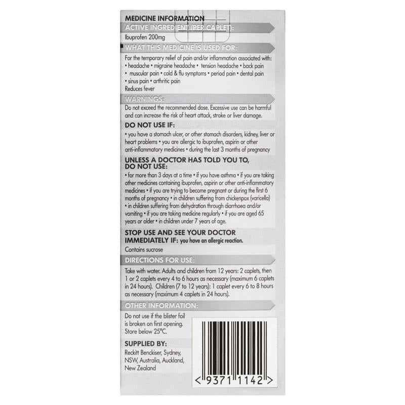 Nurofen Ibuprofen Pain Relief Tablets 200mg 24 Pack