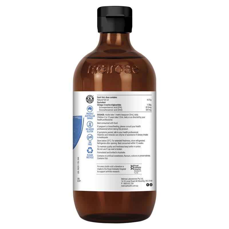 Melrose Omega Fish Oil Health & Heart 500ml