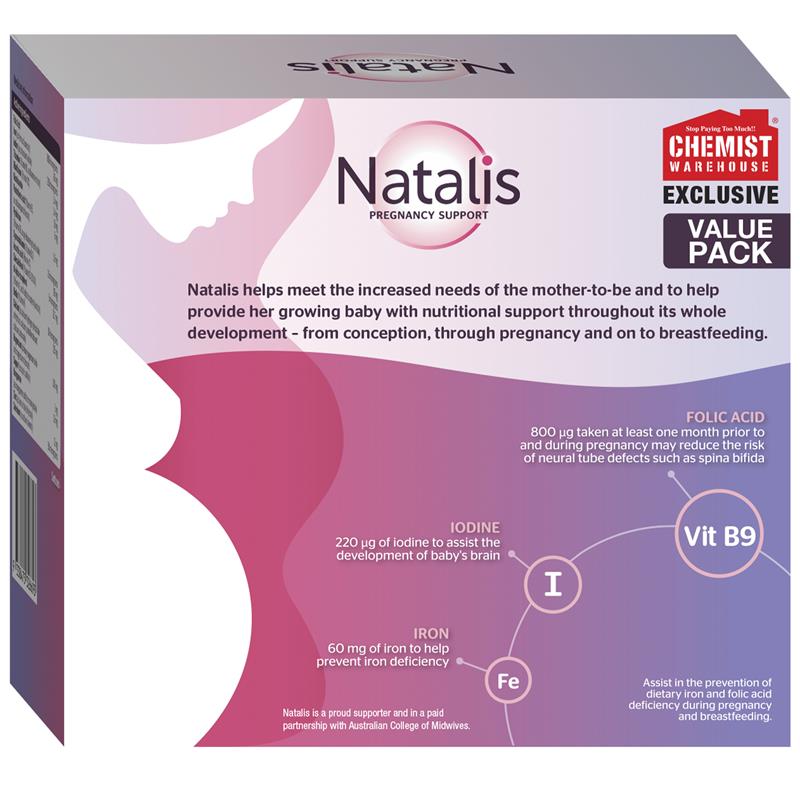Natalis Pregnancy Support 150 Tablets Exclusive Size