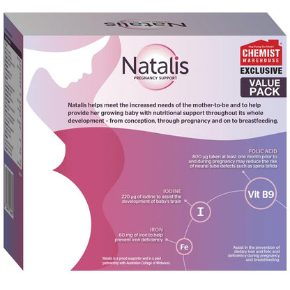 Natalis Pregnancy Support 150 Tablets Exclusive Size