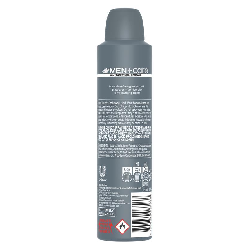 DOVE MEN + Care Antiperspirant Base Stain Defence 250ml