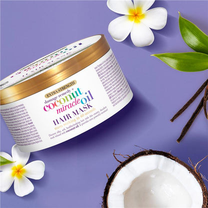OGX Extra Strength Hydrate & Repair Coconut Miracle Oil Hair Mask For Damaged & Dry Hair 300mL - GimmeNow