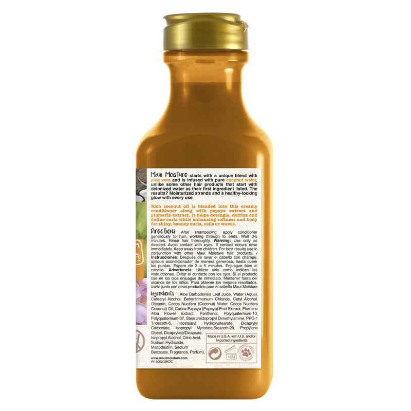 Maui Moisture Curl Quench + Hydrating Coconut Oil Conditioner For Curly Hair 385mL