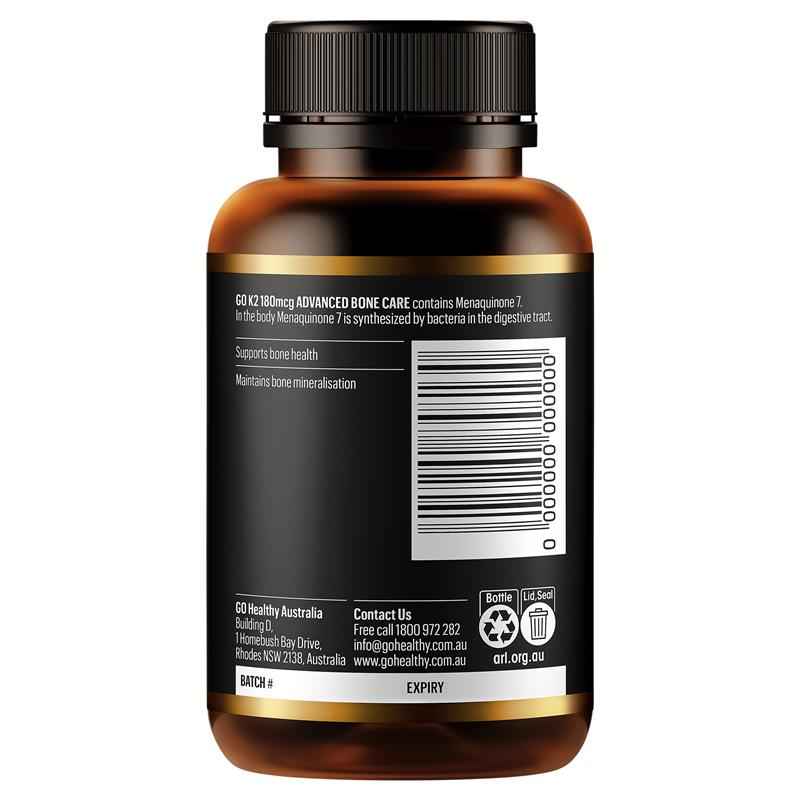 Go Healthy K2 180mcg Advanced Bone Care 30 Soft Capsules