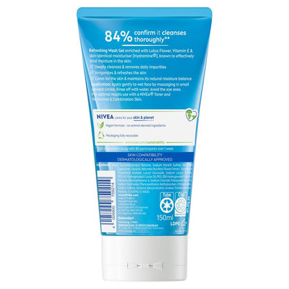 NIVEA Daily Essentials Refreshing Face Wash Cleanser 150ml