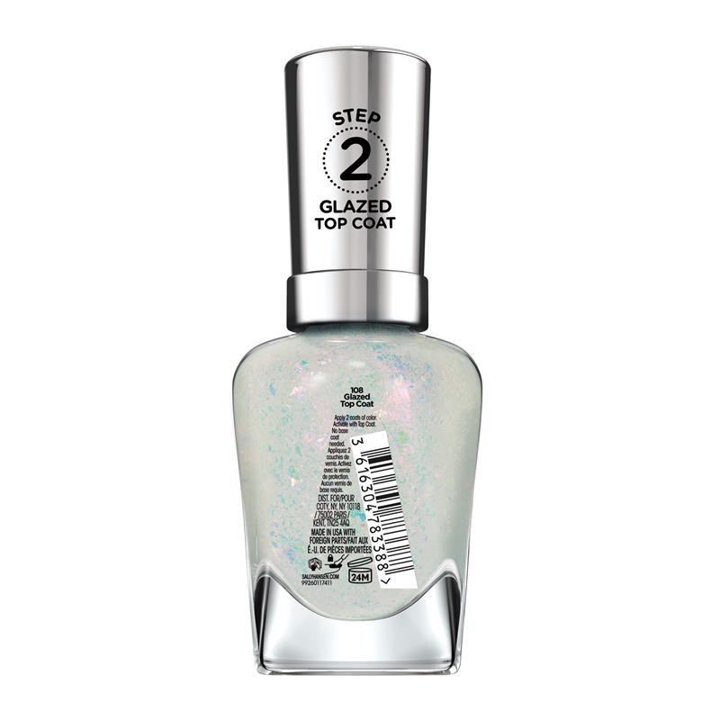 Sally Hansen Miracle Gel Nail Polish Glazed Top Coat 14.7ml