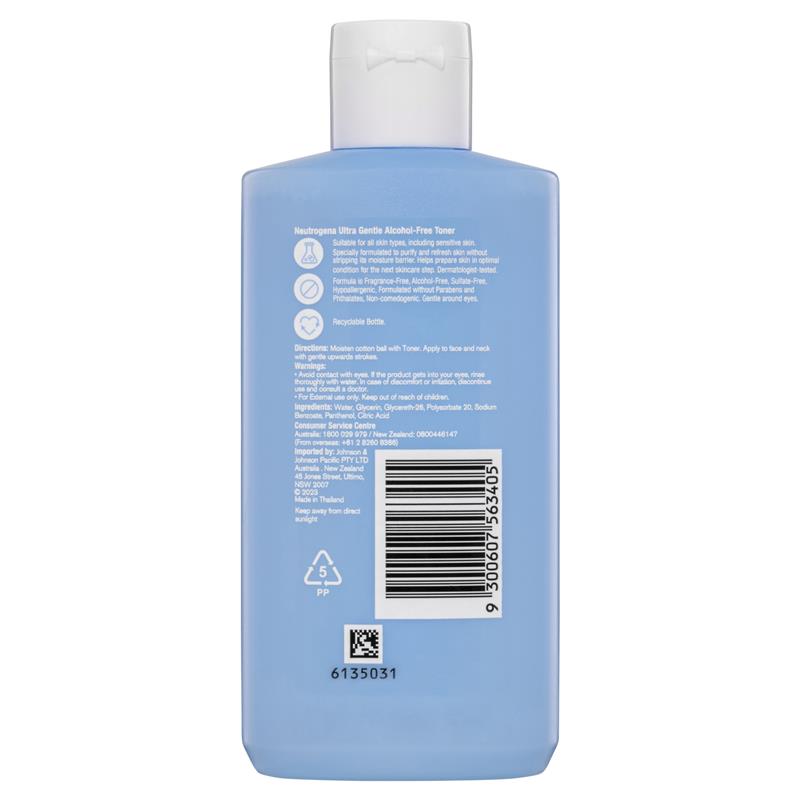 Neutrogena Ultra Gentle Alcohol-Free Face Toner 150ml - GimmeNow