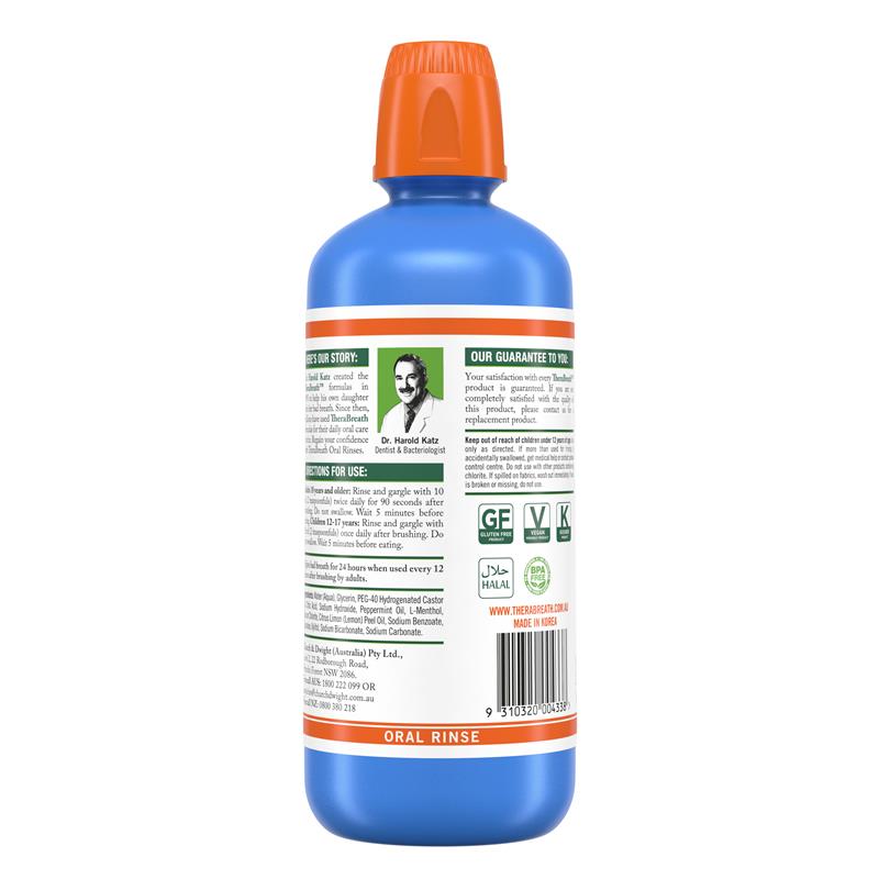 Therabreath Icy Mint Oral Rinse 1 Litre
