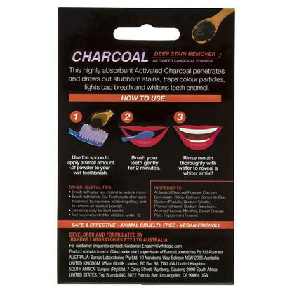 White Glo Activated Charcoal Teeth Polishing Powder 30g
