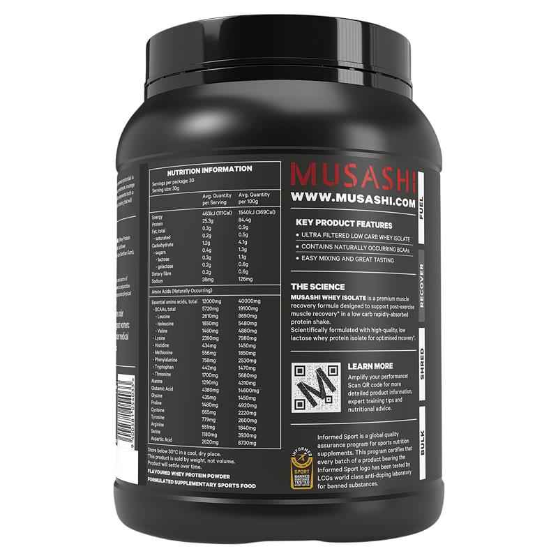 Musashi Whey Isolate Vanilla 900g