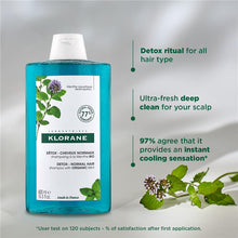 Klorane Scalp Detox Shampoo with Aquatic Mint 400ml - GimmeNow