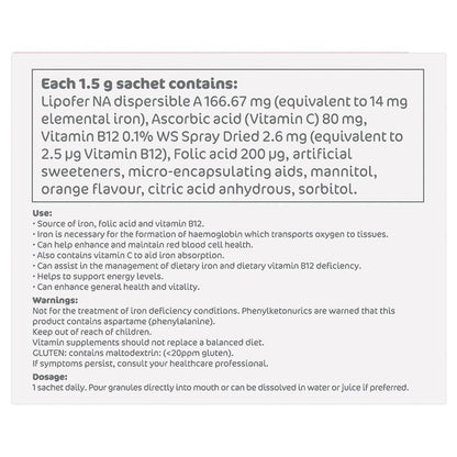 Ferro Sachet 28 x 1.5g Sachets - GimmeNow