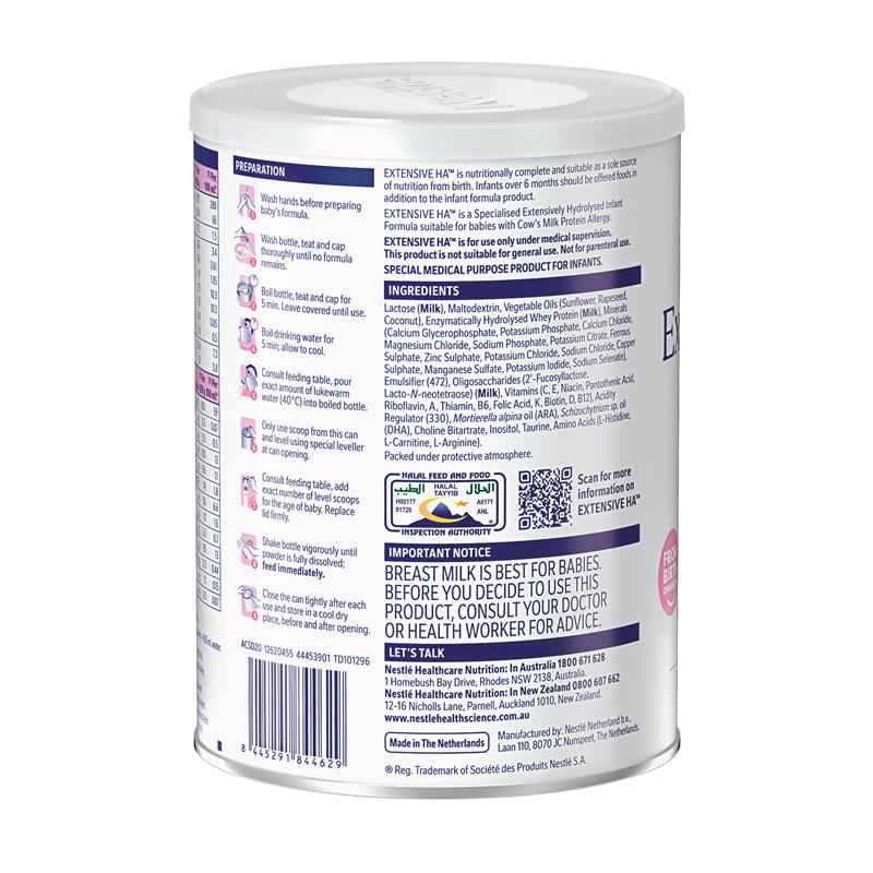Nestle Extensive HA Allergy Infant Formula From Birth 400g