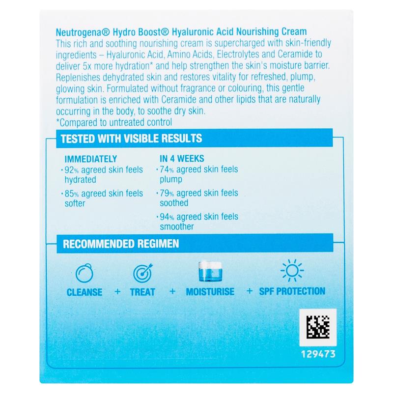 Neutrogena Hydro Boost Hyaluronic Acid Nourishing Cream 50g