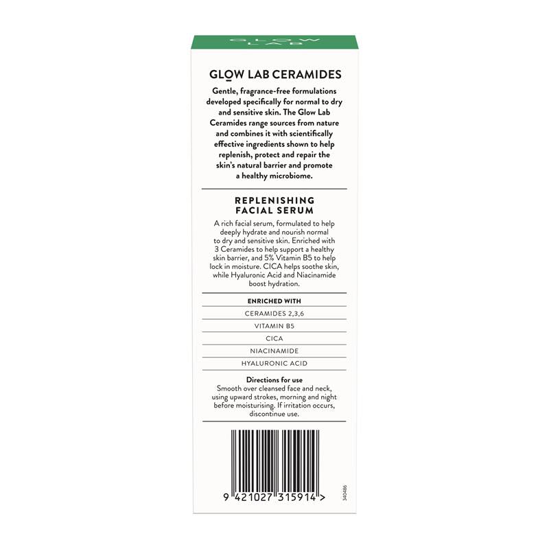Glow Lab Ceramides Replenishing Facial Serum 30ml