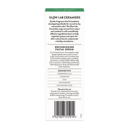 Glow Lab Ceramides Replenishing Facial Serum 30ml