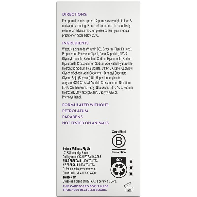 Swisse Skincare Niacinamide 10% Skin Renewal Serum 30ml