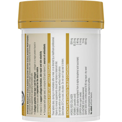 Swisse Beauty Collagen Glow With Collagen Peptides 120 Tablets