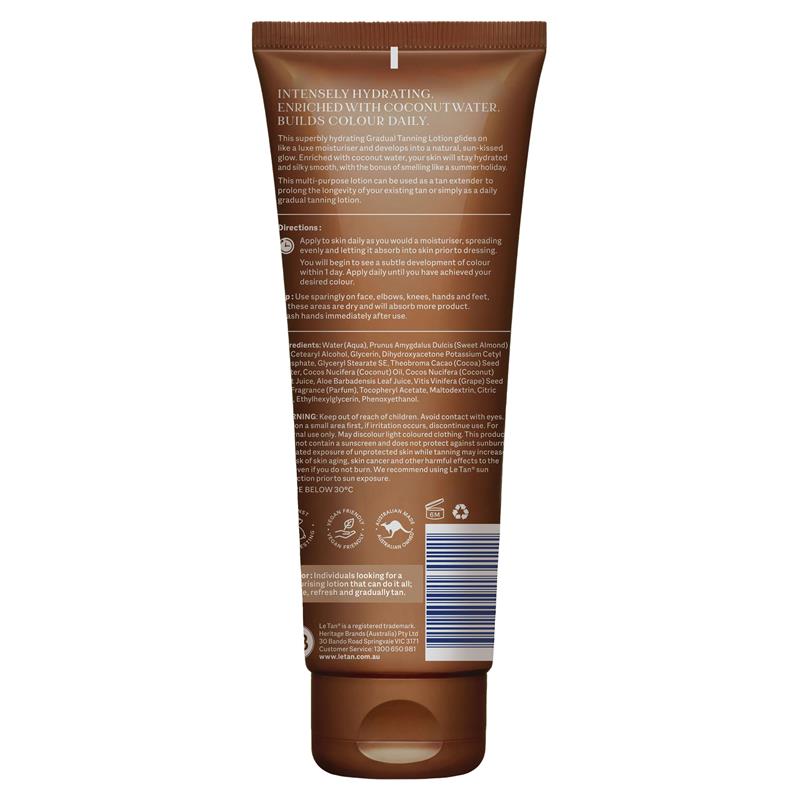 Le Tan Coconut Gradual Tan Lotion 250ml