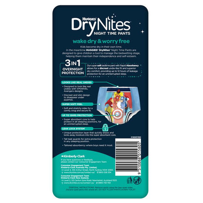 Night Time Pants for Boys, 4-7 Years, 9 Pack