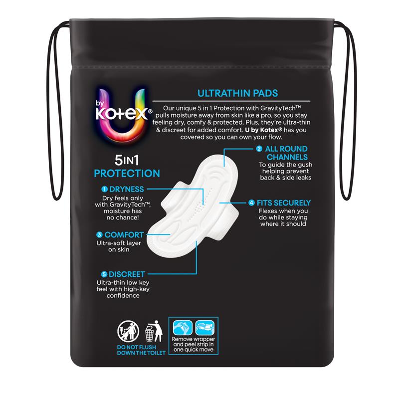 Kotex U Ultra Thin Wings Regular 14