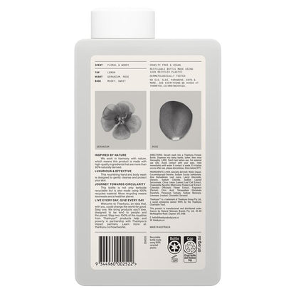 Thankyou Hand & Body Wash Botanical Geranium Rose & Wood Refill 1L