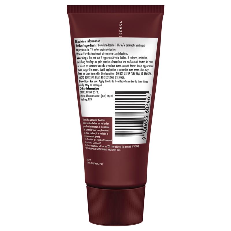 Betadine Antiseptic Ointment - Antiseptic Cream - 65g