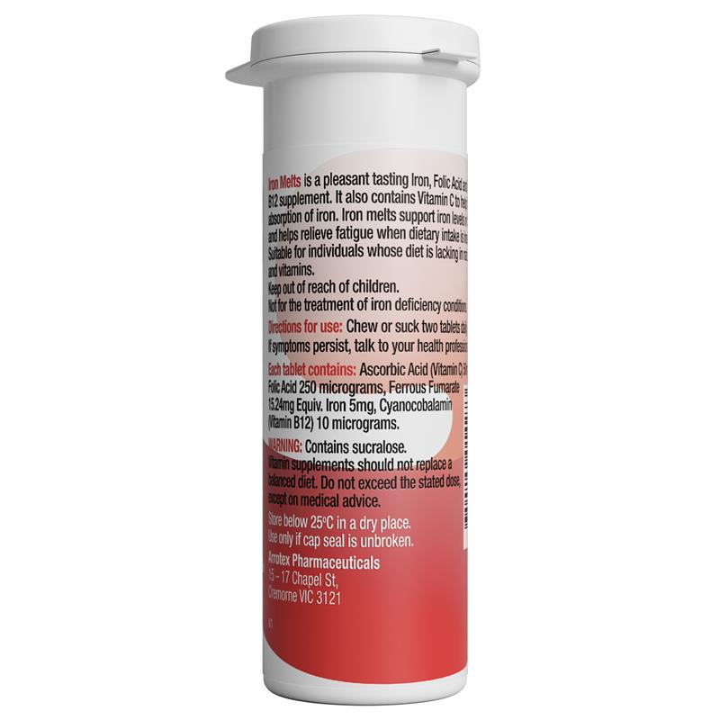 Iron Melts 50 Chewable Tablets