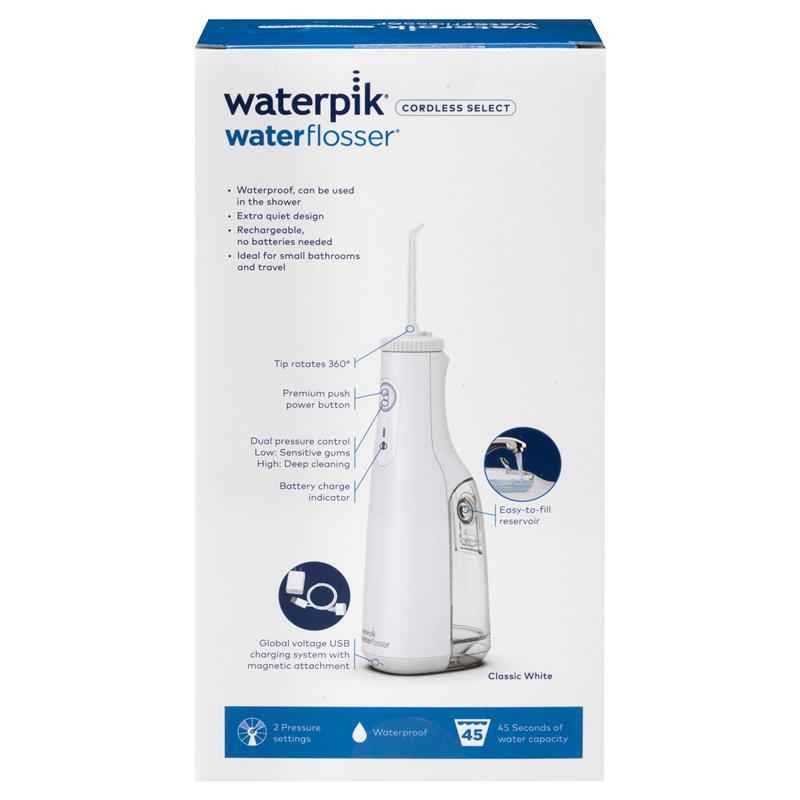 Waterpik Cordless Select Rechargeable Water Flosser White