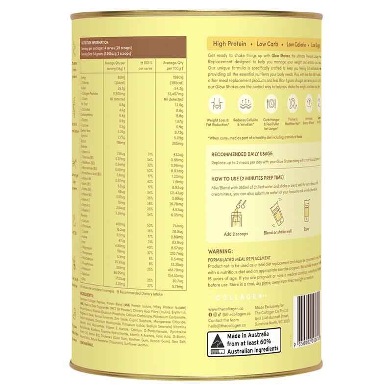 The Collagen Co Glow Shakes Banana Milkshake 756g