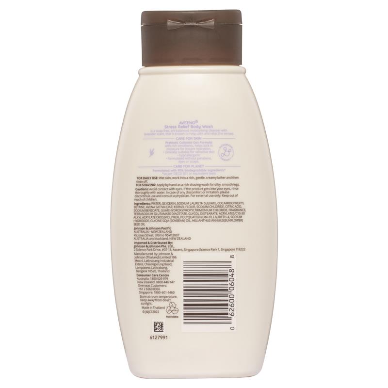 Aveeno Stress Relief Hydrating Lavender Scent Body Wash 354ml