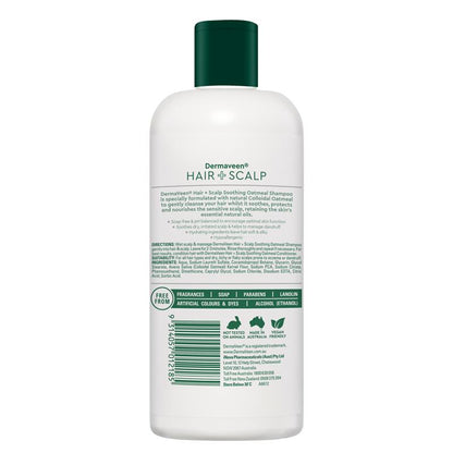 DermaVeen Oatmeal Shampoo for Dry, Flaky or Sensitive Scalps 250mL
