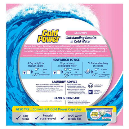 Cold Power Sensitive Pure Clean Laundry Detergent Powder 2kg