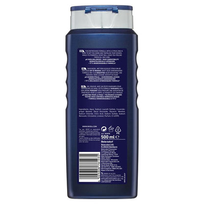 NIVEA MEN Power Refresh 3-IN-1 Shower Gel Body Wash 500ml