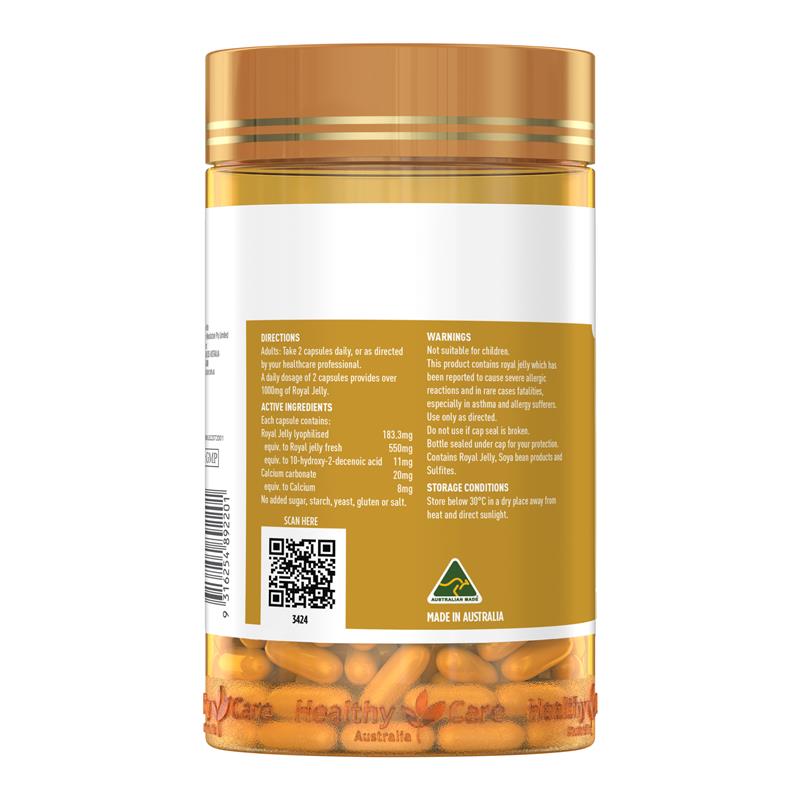 Healthy Care Royal Jelly 1000mg 365 Capsules