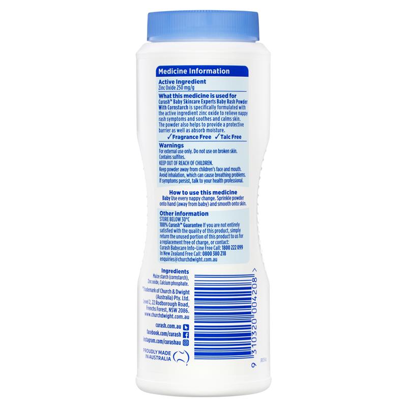 Curash Baby Rash Powder With Cornstarch 100g - GimmeNow