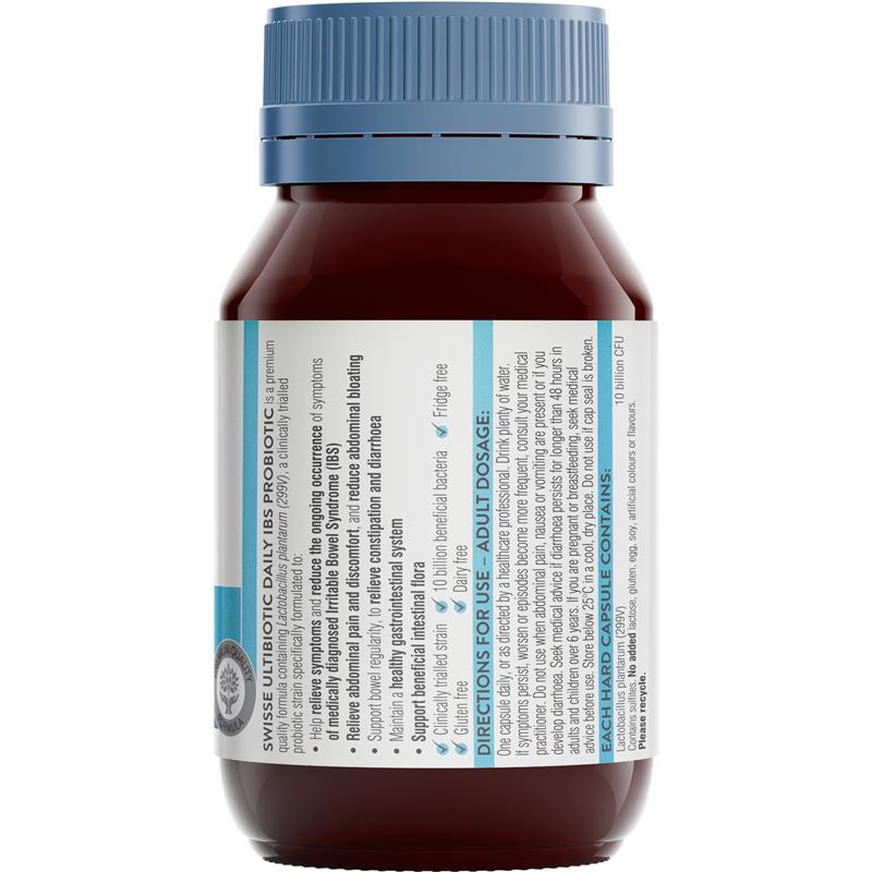 Swisse Ultibiotic Daily IBS Probiotic 30 Capsules