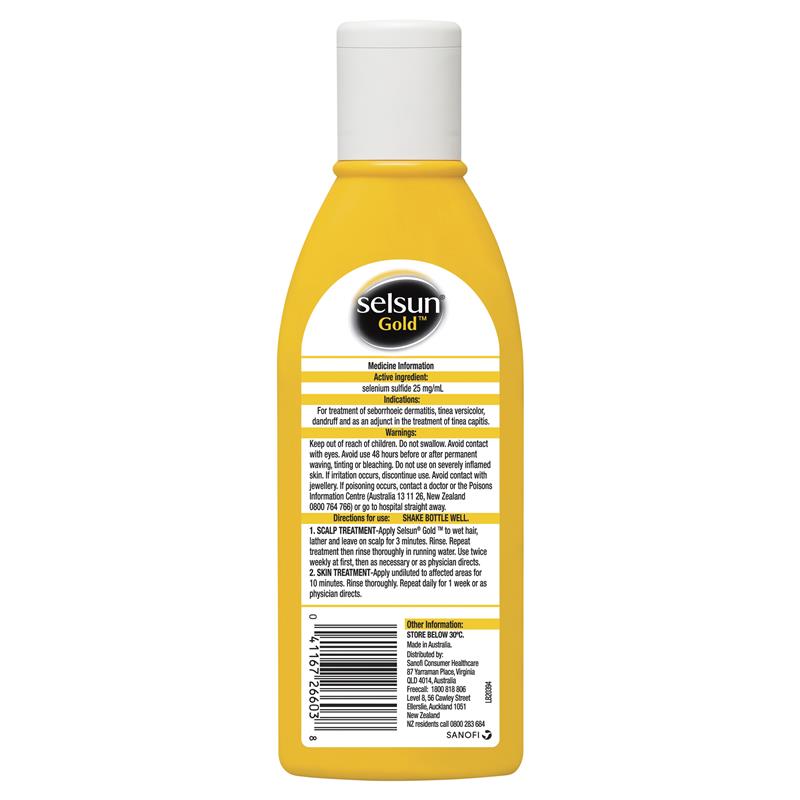 Selsun Gold Anti Dandruff Shampoo Treatment 200mL