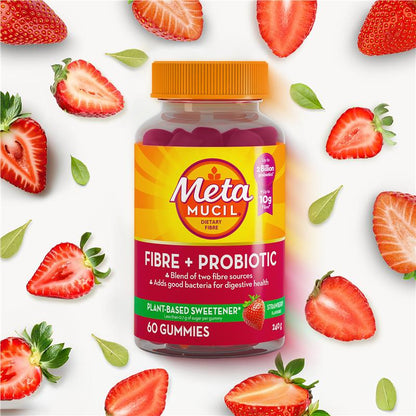 Metamucil Fibre + Probiotic Gummies 60 Pack