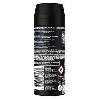 Lynx Fine Fragrance Premium Body Spray Blue Lavender 150ml