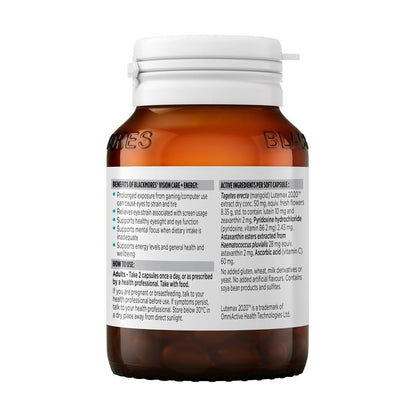 Blackmores Vision Care + Energy 60 Capsules