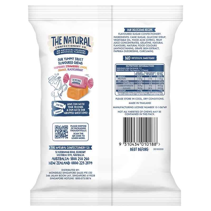 Fruit Chews 180g - Natural Confectionery Co.