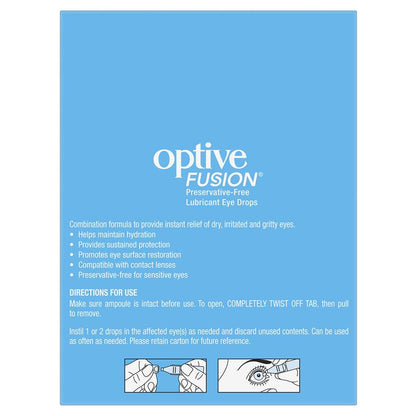 Optive Fusion Eye Drops 30 X 0.4mL - GimmeNow