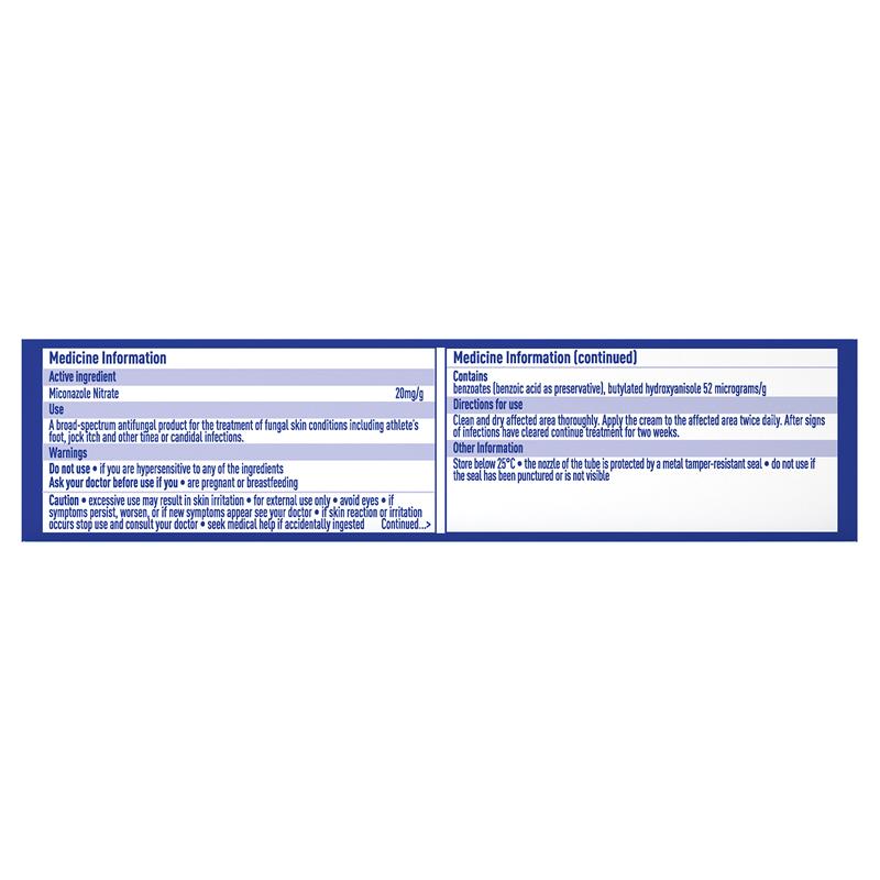 Daktarin Cream for Athlete's Foot 30g