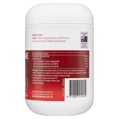 Nature's Way Glucosamine + Fish Oil 200 Soft Capsules