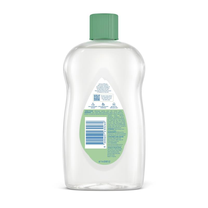 Johnson's Baby Oil with Aloe Vera & Vitamin E 500mL